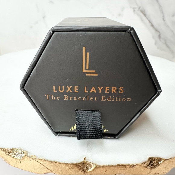 Bomb Party Luxe Layer Bracelet Forever Felicia's Set RBP8069 Gold Plating NWT - Picture 5 of 5